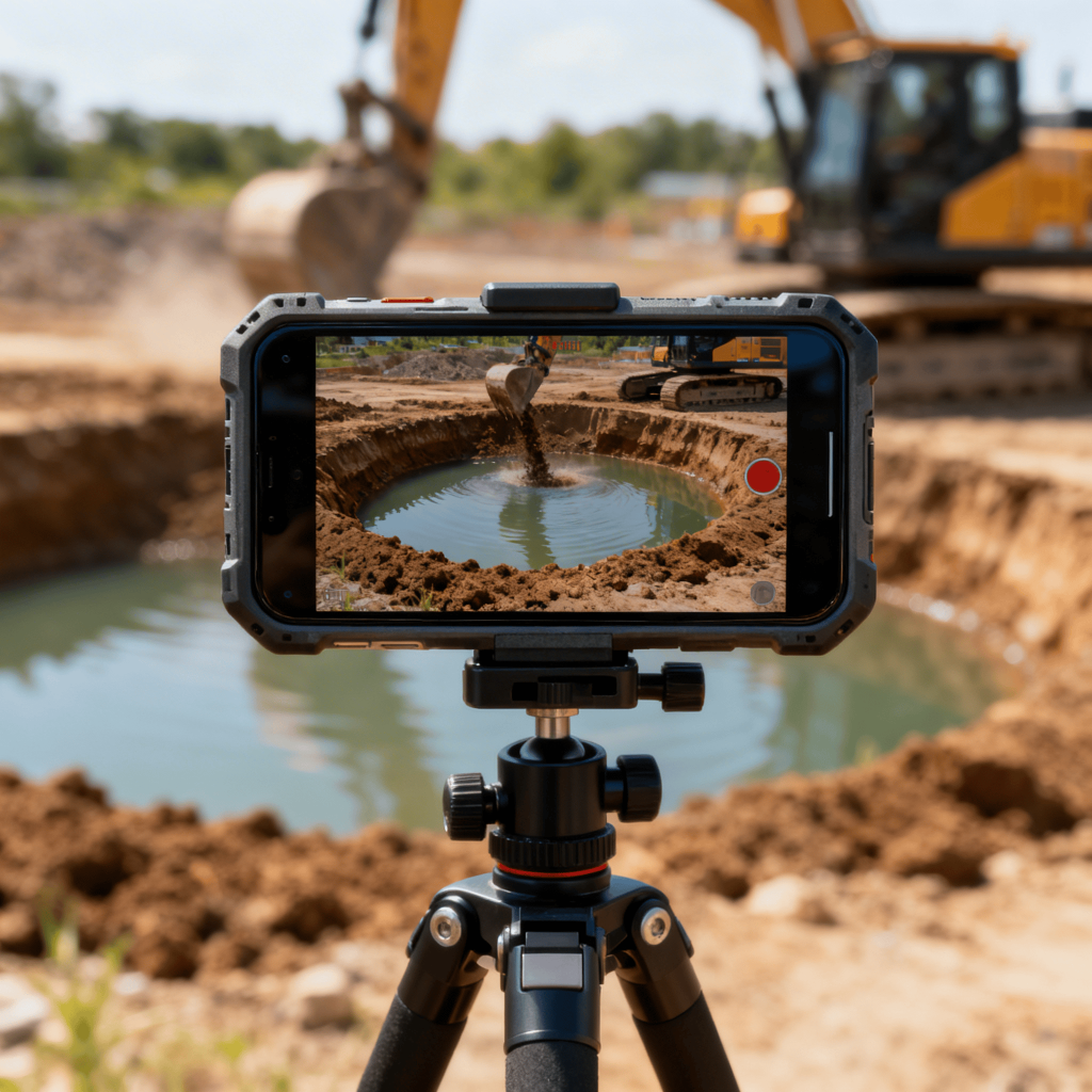 construction excavator tiktok video