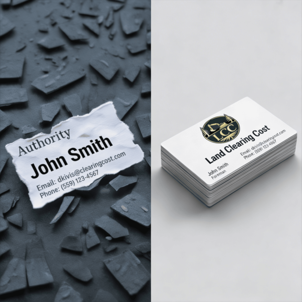 modern business card layout